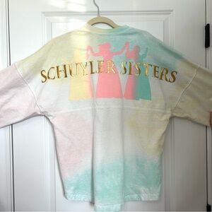 Schuyler Sisters Hamilton Broadway Musical Spirit Jersey Size Small Tie Dye